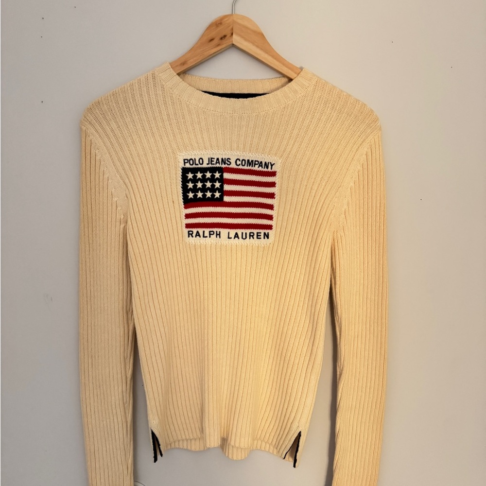 Vintage Ralph Lauren sweater American Flag